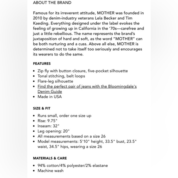 Mother The Weekender Sneak Play Date Jeans Sz 34 - Picture 5 of 11